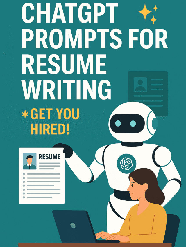 ✅ Web Story Script: “ChatGPT Prompts for Resume”